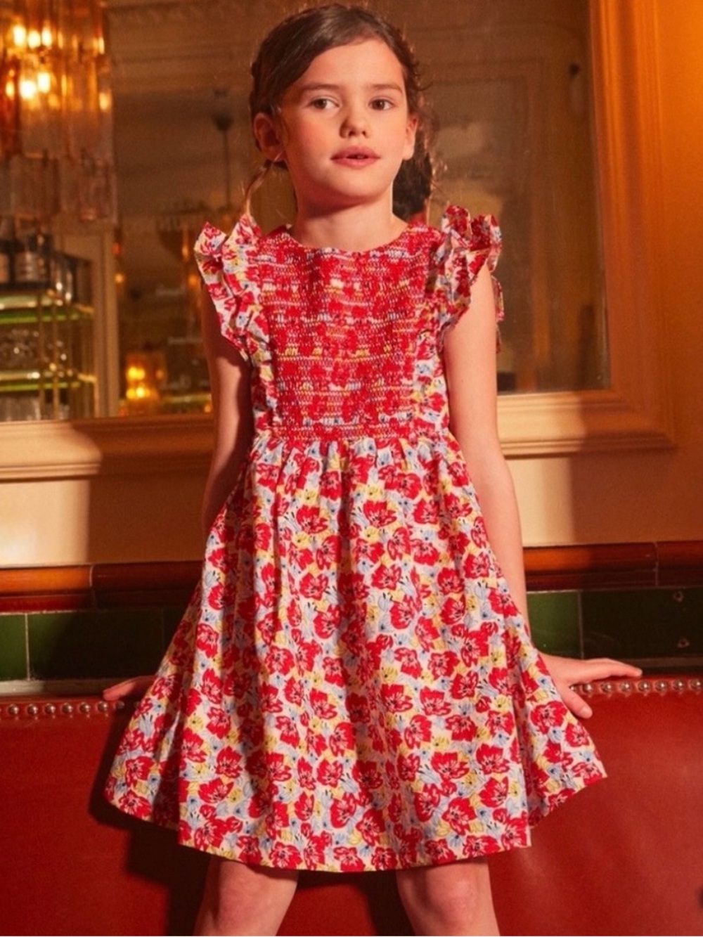 Sergent Major Ruffle Sleeve Dress
